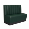 Banquette simili cuir vert obscure