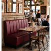 Banquette pour restaurant couleur grenade de plusieurs dimensions