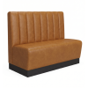 Banquette simili cuir couleur naturel