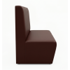 Banquette en simili cuir pour restaurant de profil