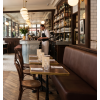Banquette simili cuir facile d'entretien pour restaurant