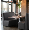 Banquette gris anthracite idéal pour les restaurants