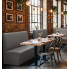 Banquette restaurant grise