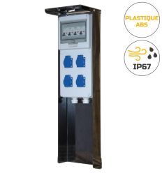 Borne de camping 16 A plastique ABS