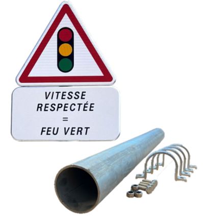 Kit de pré signalisation pour feu récompense