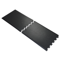 Tapis ergonomique emboîtable en nitrile à bulles