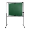 Tableau pivotant face verte pour craie structure aluminium sur patins