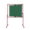 Tableau pivotant double face à roulettes châssis acier rouge surface verte pour craie