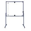 Tableau pivotant double face à roulettes châssis acier bleu surface blanche pour feutre