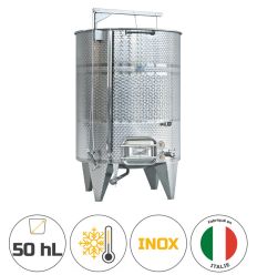 Cuve en inox avec ceinture de froid - 50 hL