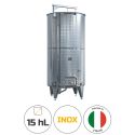 Photo : Cuve inox 15 hl fond bombé Sans - Sans