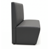 Banquette couleur anthracite avec rayures ignifuge