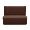 Banquette avec rayures CHR couleur chocolat