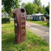 Borne de camping extérieur polyéthylène brun