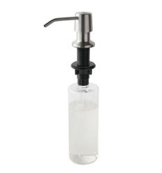 Distributeur à savon argenté