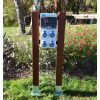Borne de camping en bois - 4 prises 16 A IP66 IK08