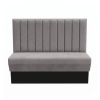 Banquette revêtement velours ignifugé
