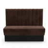Banquette de restaurant couleur marron