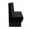 Banquette velours ignifuge noir