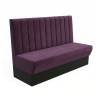 Banquette en velours couleur prune pour CHR