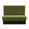 Banquette vert olive pour restaurant