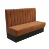 Banquette professionnelle en velours couleur cognac