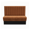 Banquette CHR en velours couleur cognac