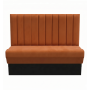 Banquette CHR en velours couleur teracotta