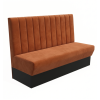 Banquette couleur teracotta en velours