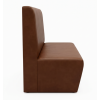 Banquette plusieurs dimensions cuir lisse marron