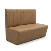 Banquette CHR en simili cuir couleur naturel
