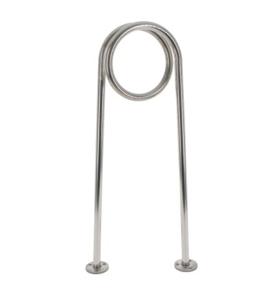 Support pour vélo épingle sur platine en inox