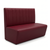 Banquette simili cuir couleur grenade