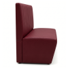Banquette en simili cuir ignifuge couleur grenade