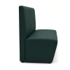 Banquette couleur vert obscure avec rayures
