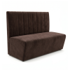 Banquette en velours marron