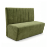 Banquette en velours vert olive