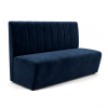 Banquette en velours bleu nuit