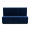 Banquette velours avec rayures bleu nuit