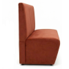 Banquette en velours terracotta