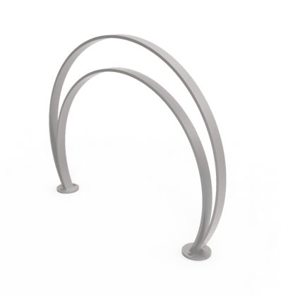 arceau à vélo circulaire acier sur platine