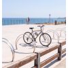 Mise en situation arceau vélo en inox sur platine