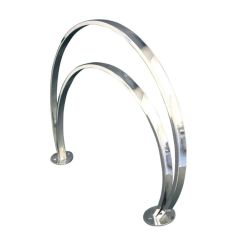 Arceau pour vélo rond en Inox - 2 places
