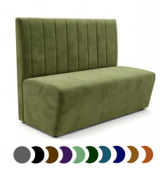 Banquette en velours plusieurs couleurs