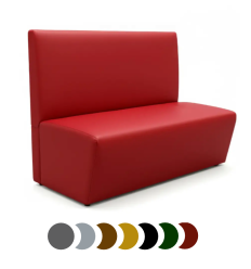 Banquette cuir lisse plusieurs coloris