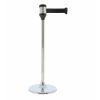 Poteau de guidage chrome sangle noire 50 mm