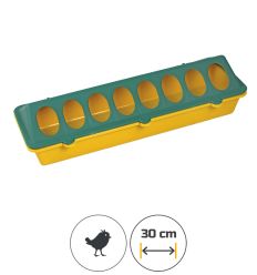 Mangeoire à poussin en plastique à trous