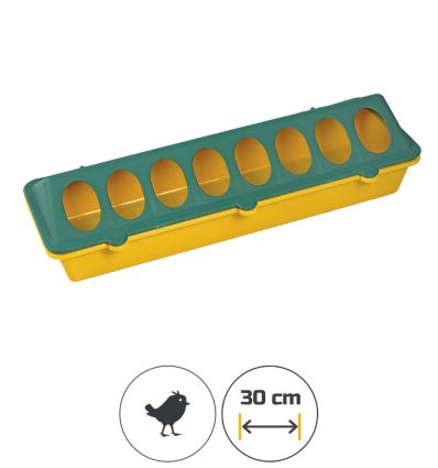 Mangeoire à poussin en plastique à trous Mangeoire à poussin en plastique à trous