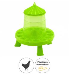 Mangeoire pour les poules en plastique anti gaspillage