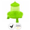 Mangeoire pour les poules en plastique anti gaspillage